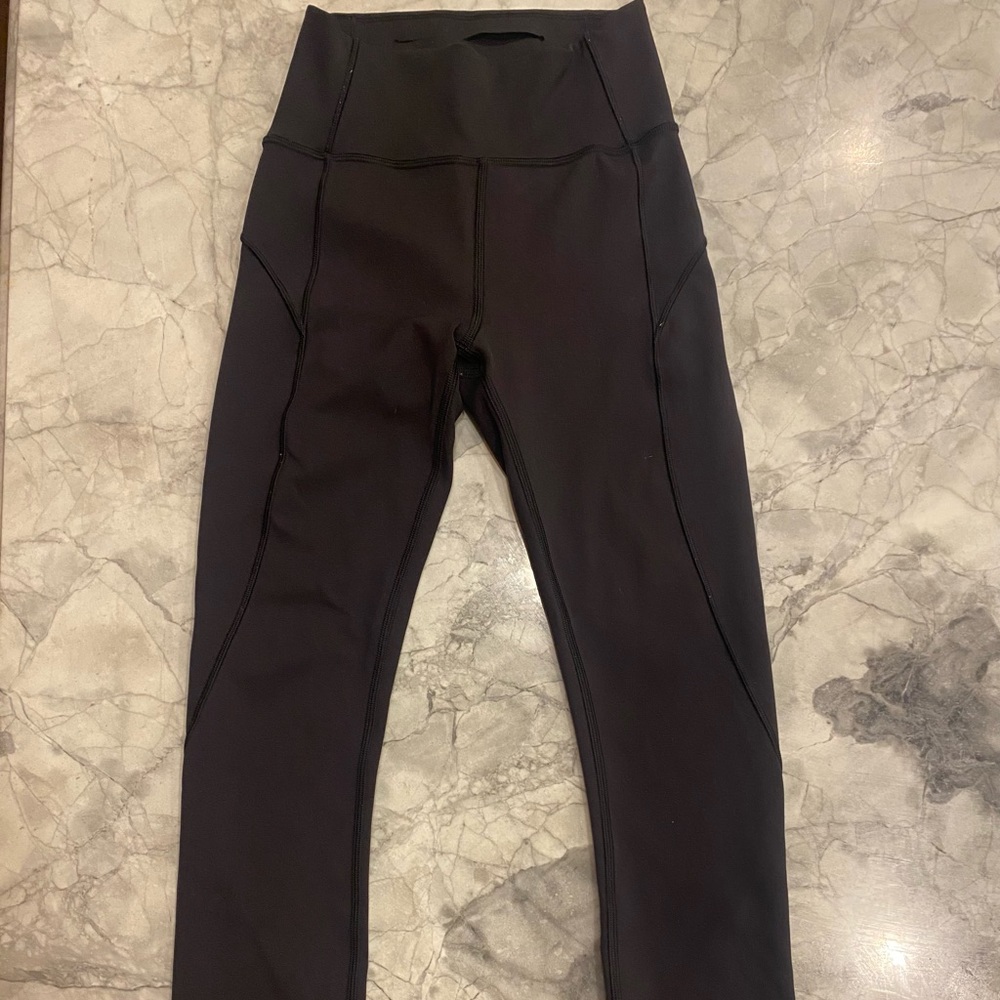 Lululemon Fast and Free 7/8 Tight in Black